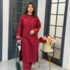 Maroon Chikankari Lawn 2 - Piece Set Stich Premium Article