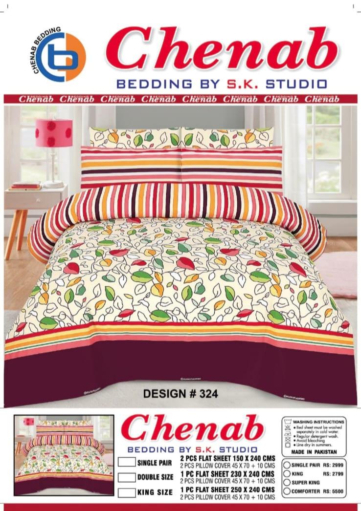Cotton Bedsheets 3 Pieces