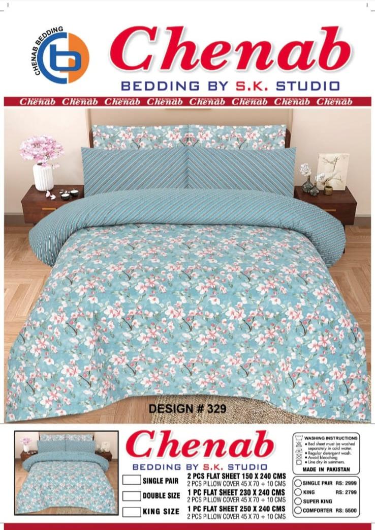 Cotton Bedsheets 3 Pieces