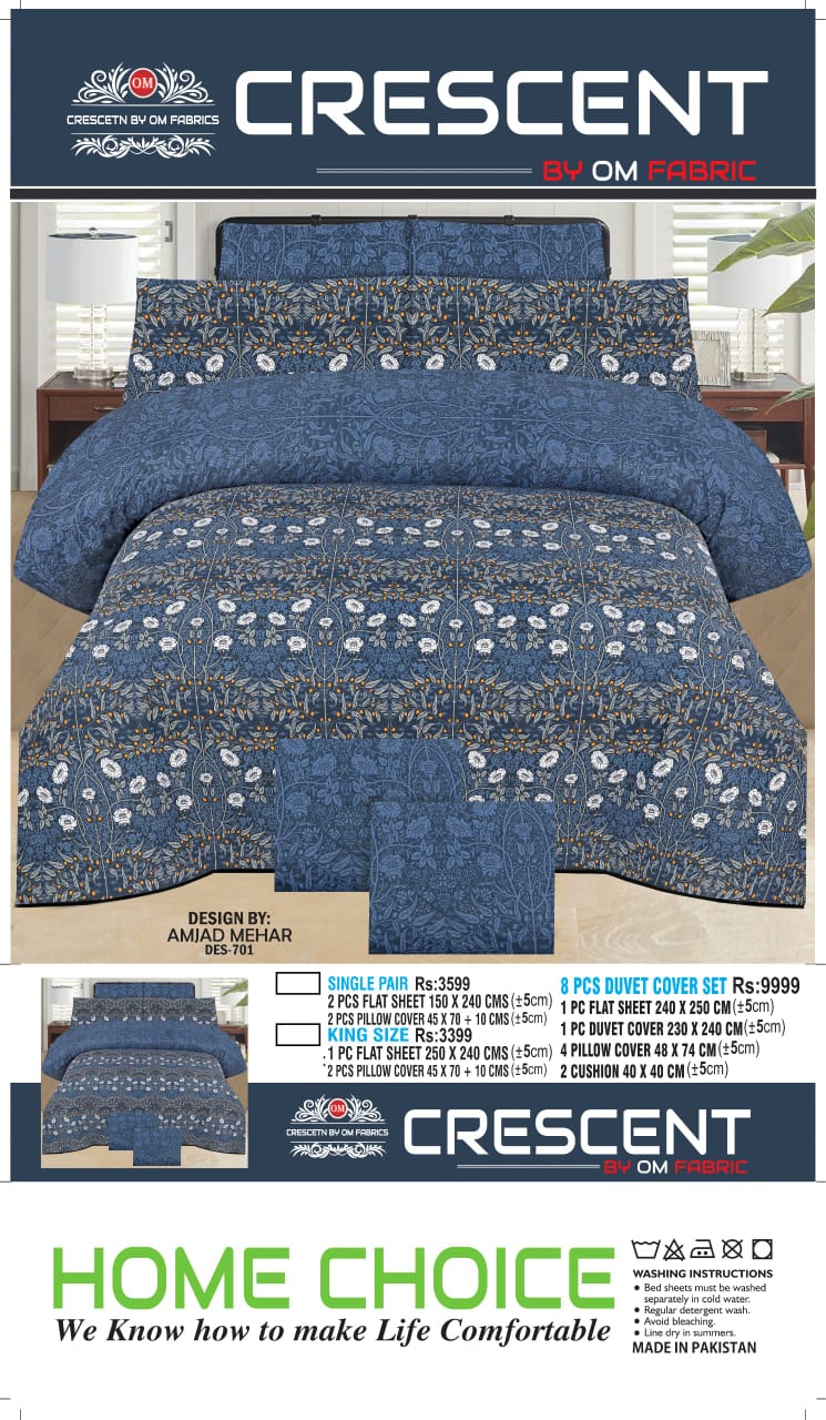 Cotton Bedsheets 3 Pieces