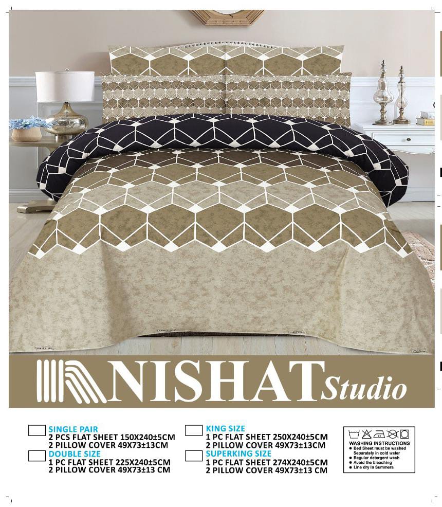 Cotton Bedsheets 3 Pieces