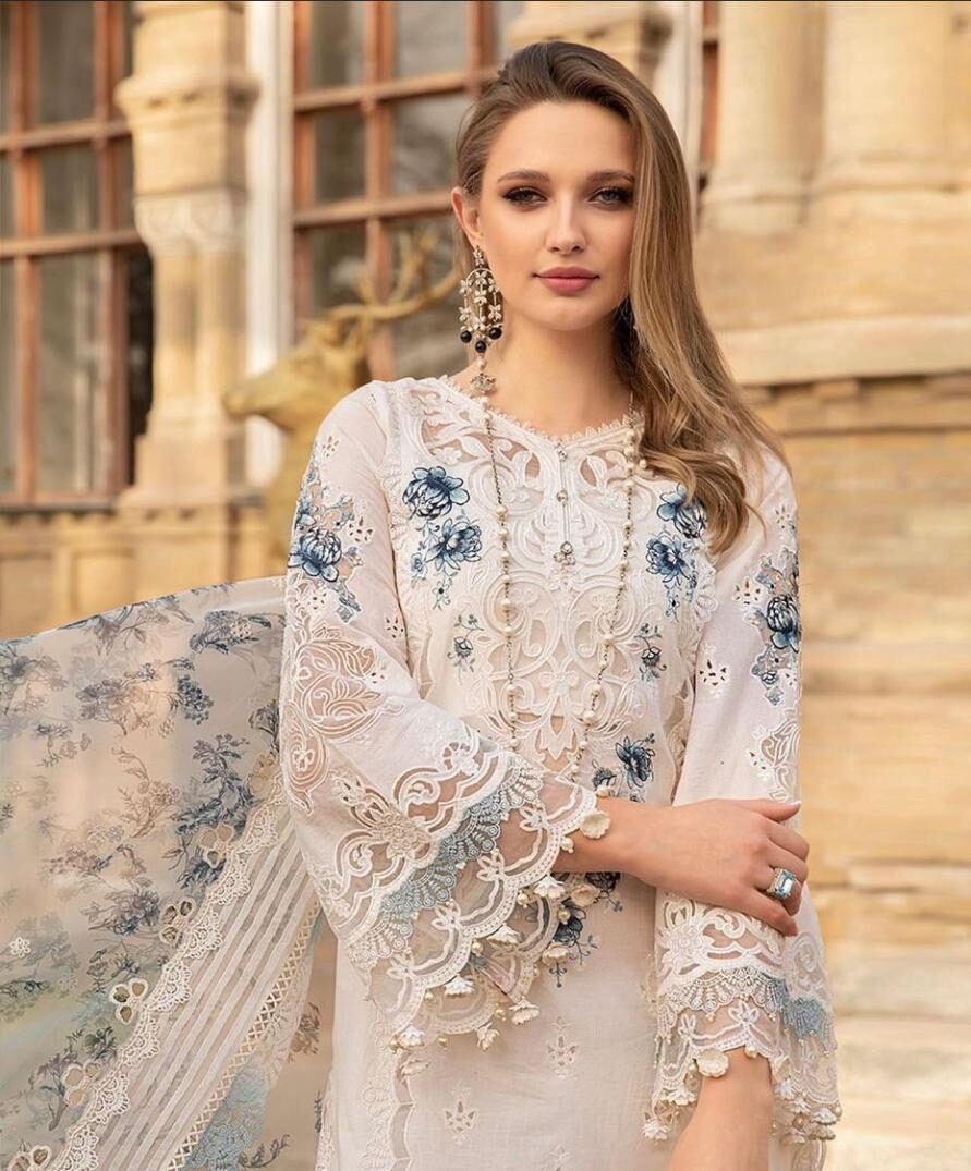 MARIA B IN 3Pcs Lawn Embroidered