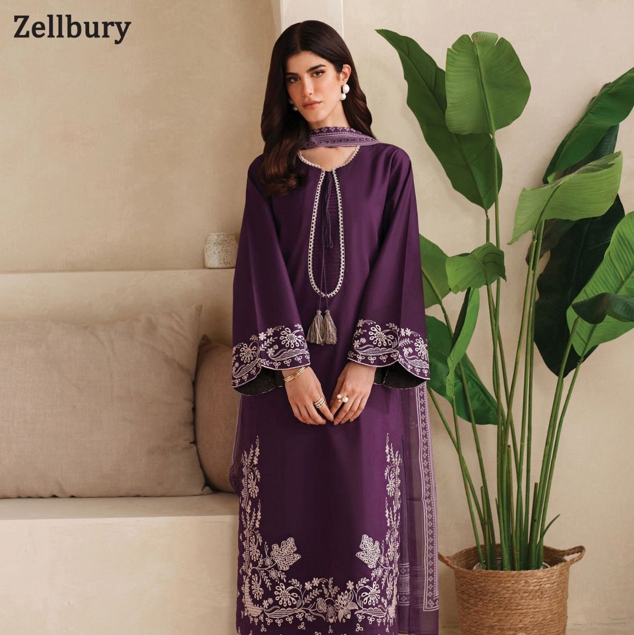 WhatsApp Image 2026-04-13 at 2.53.06 PM Purple 2 PCS EMBROIDERED LAWN AZURE FABRIC LAWN 90/70 2pc