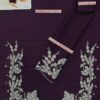 Purple 2 PCS EMBROIDERED LAWN AZURE  FABRIC LAWN 90/70 2pc