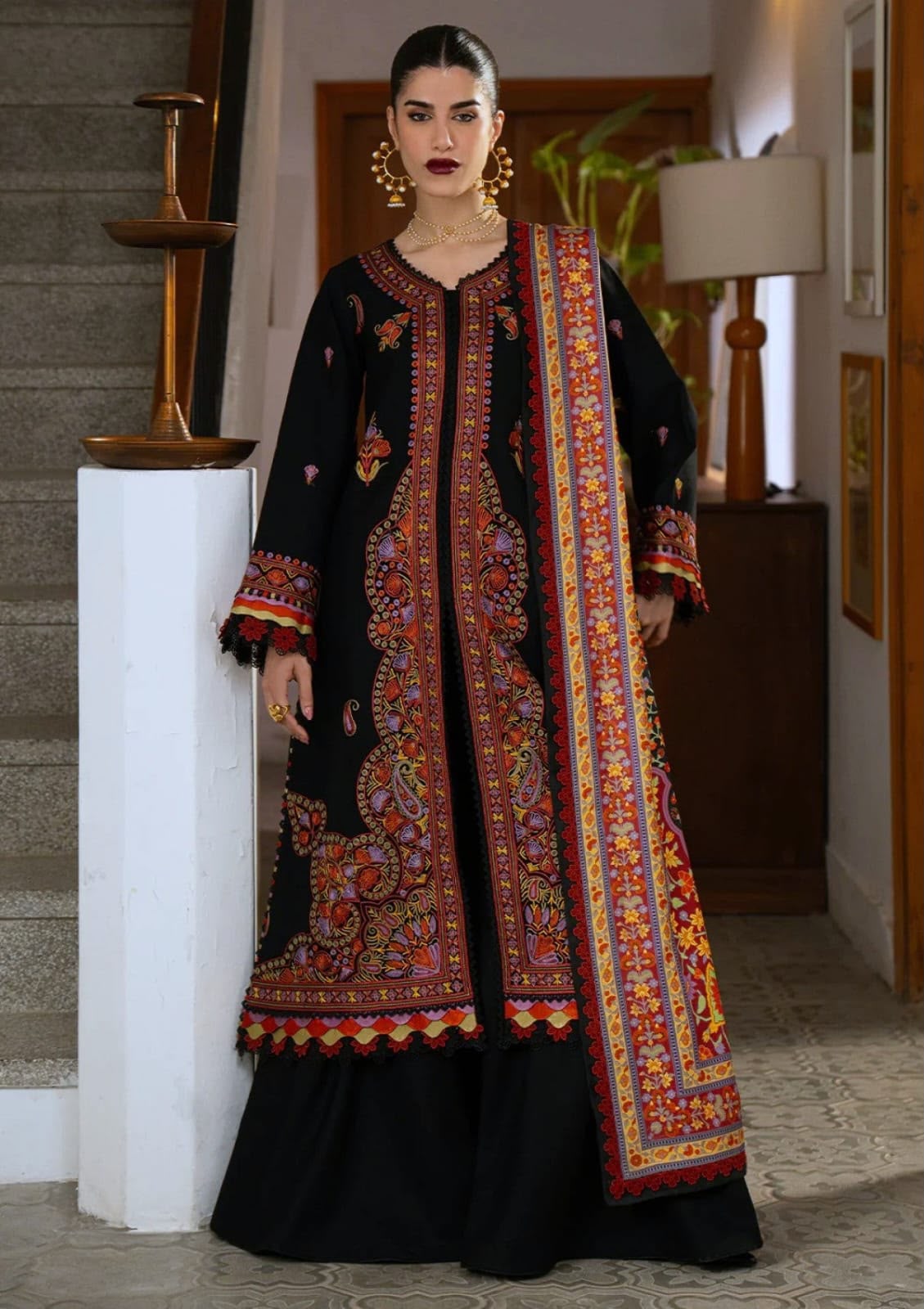BIN ILYAS Dhanak Emb Winter Collection