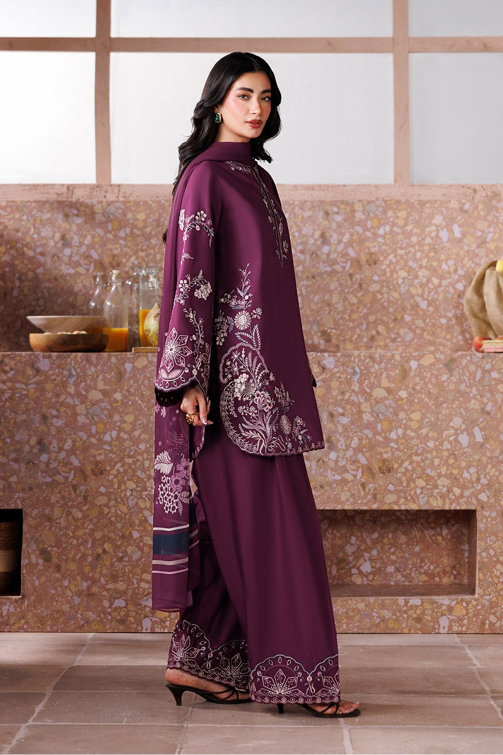 IZNIK 3504 (5) IZNIK Dhanak Winter Collection 3PCS